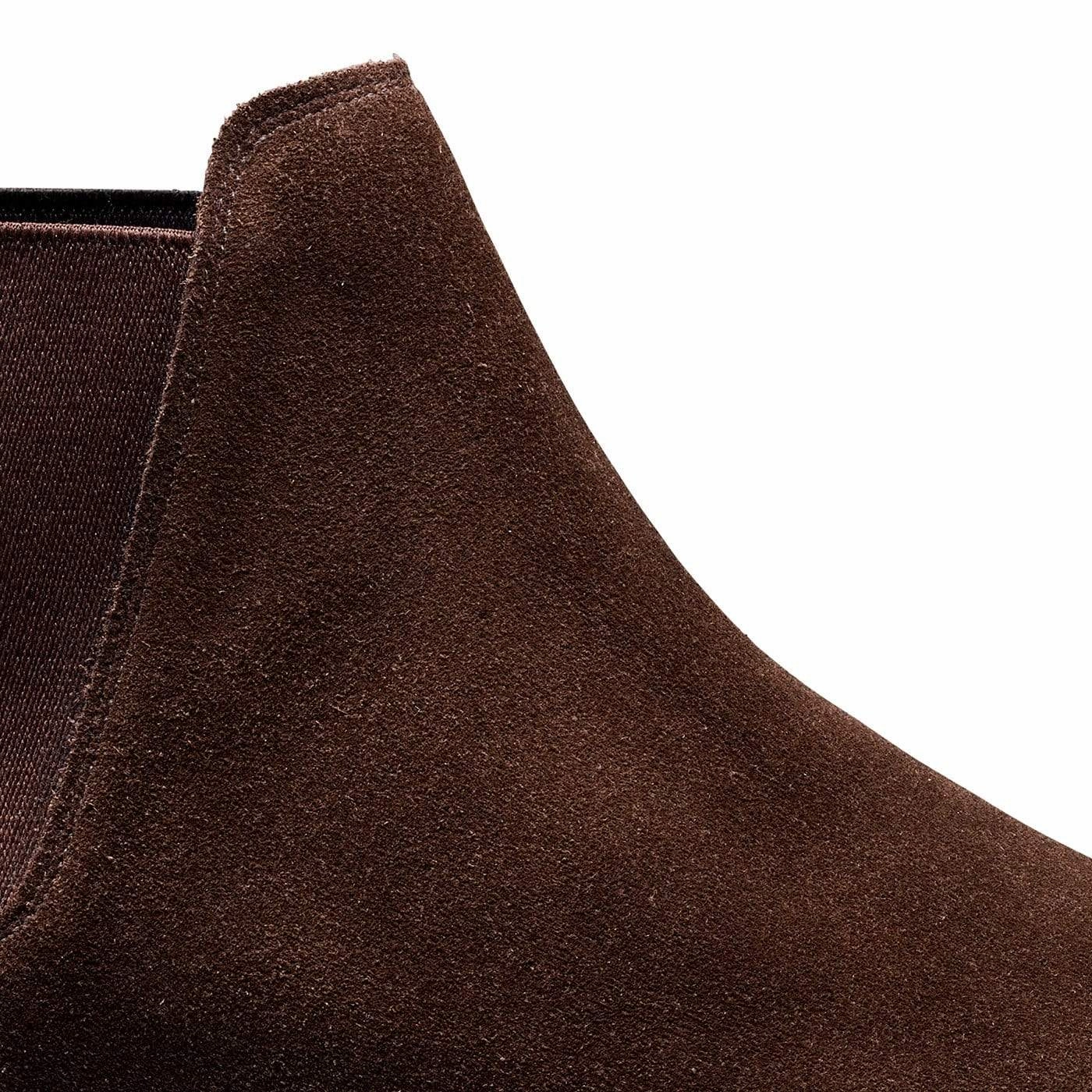 Silent Step Stable Support Backcountry Camper Chelsea 8 Dark Brown Suede (G Fitting)