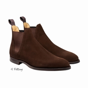 Insulated Night Travel Chelsea 8 Dark Brown Suede (G Fitting)