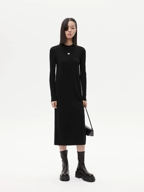 Straight Cut Midi Dress Lined interior Color Glow