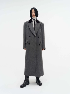 TearResistant Reinforcements Straight Cut Wool Overcoat