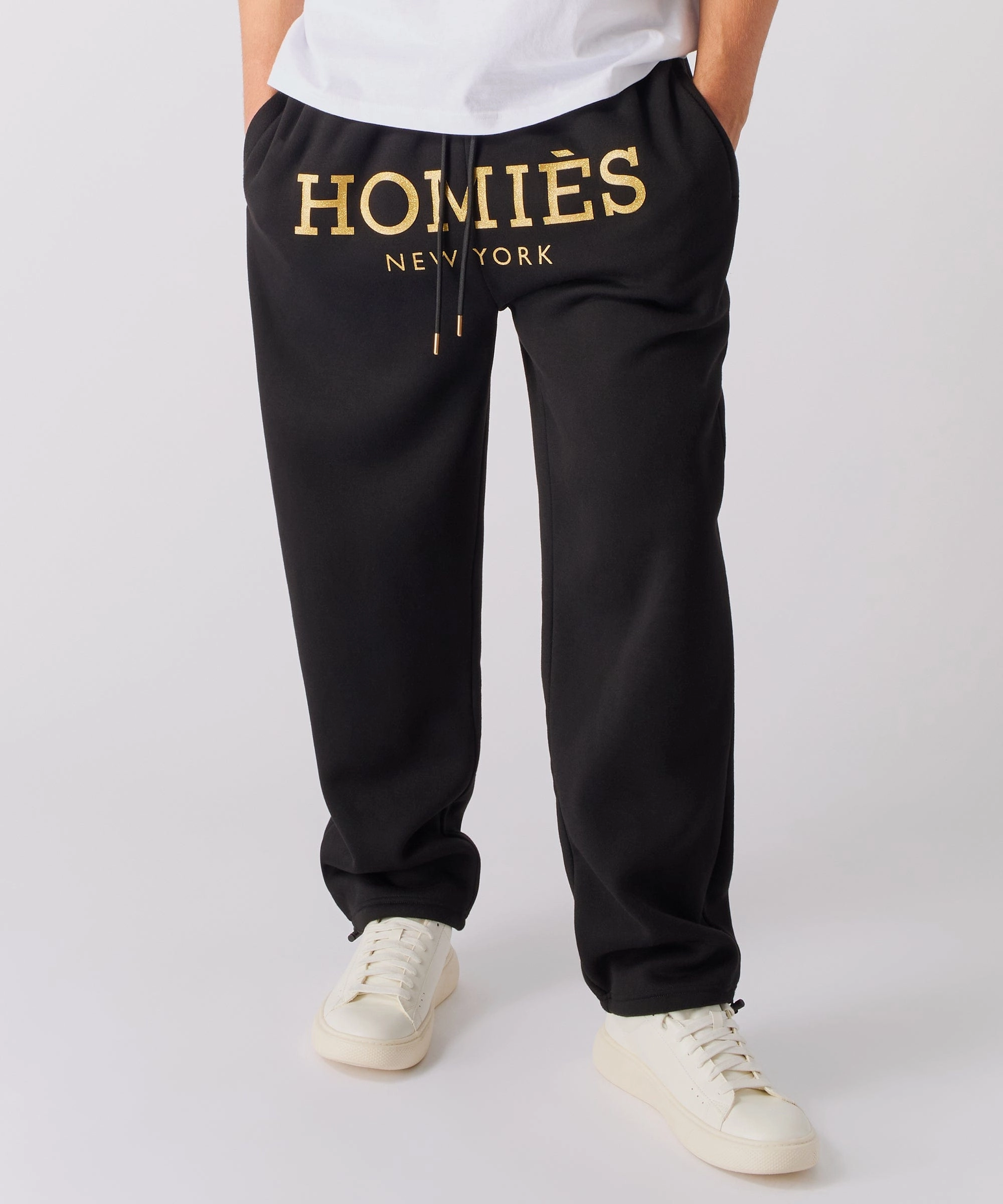 Homies Foil Fleece Pants - Black Casual Look