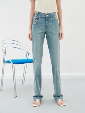 Straight Leg Denim Jeans Night Out Traveler Gear Stylish