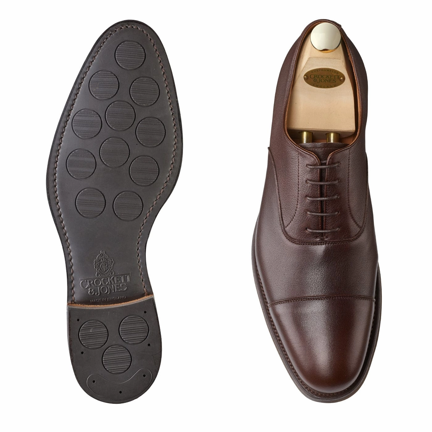 Dorset Dark Brown Milled Calf Classic Black