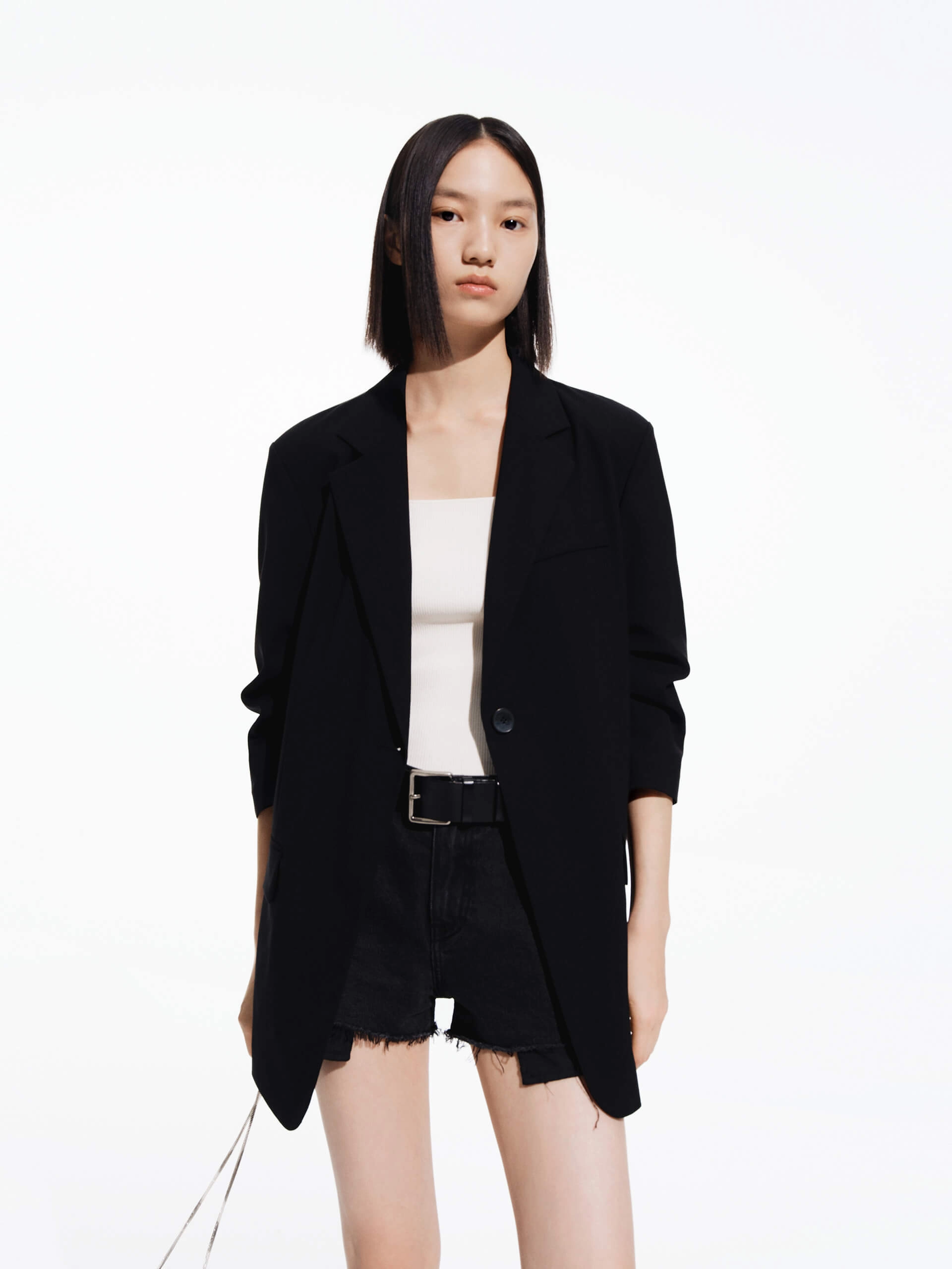 Panelled Detail Tailored Blazer Temperature Adaptive Moisture wicking