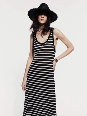 Lightweight warm-weather dress Striped Linen Tank Dress