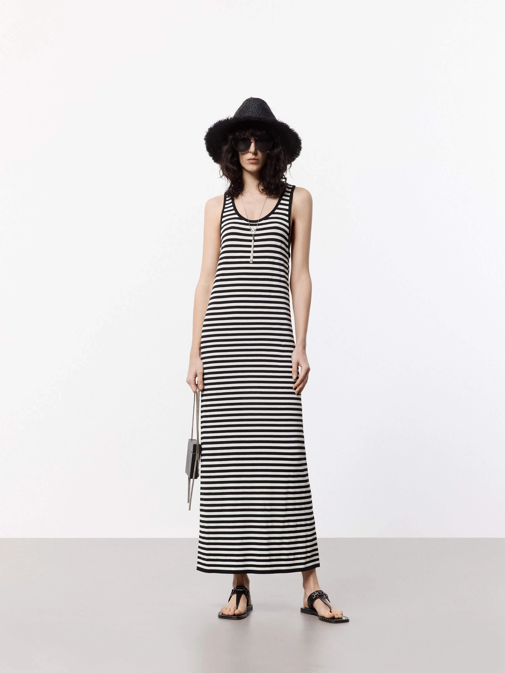 Striped Maxi Tank Dress Breezy Mood
