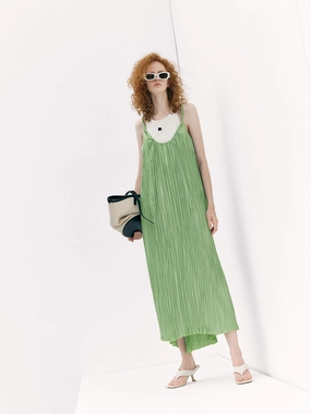 Structured Twist Cami Dress Set Delicate Edge