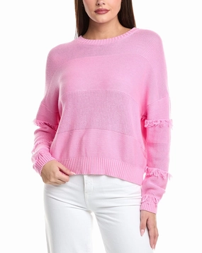 WISPR Boho Fringe Victory Silk-Blend Sweater Knit Perfection Modern Turtleneck Style
