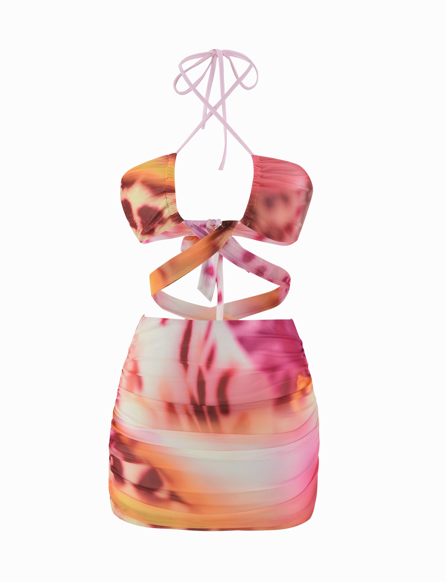 Cap-Sleeve ZARIAH MINI DRESS - MACRO ORCHID