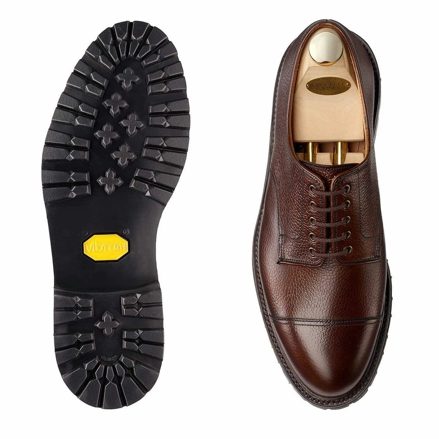 Smooth Lining structured look Sandhurst Dark Brown Scotch Grain