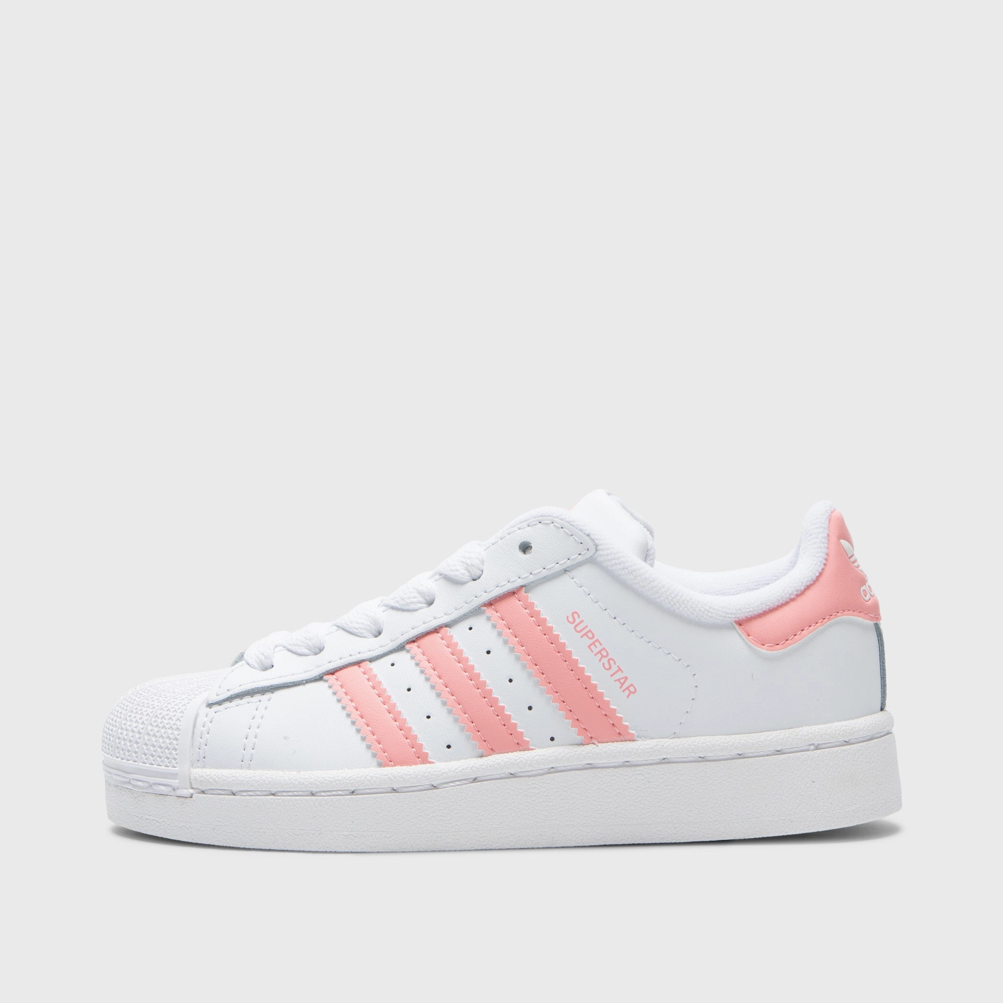 adidas Children's Superstar II White / Semi Pink Spark Good elasticity
