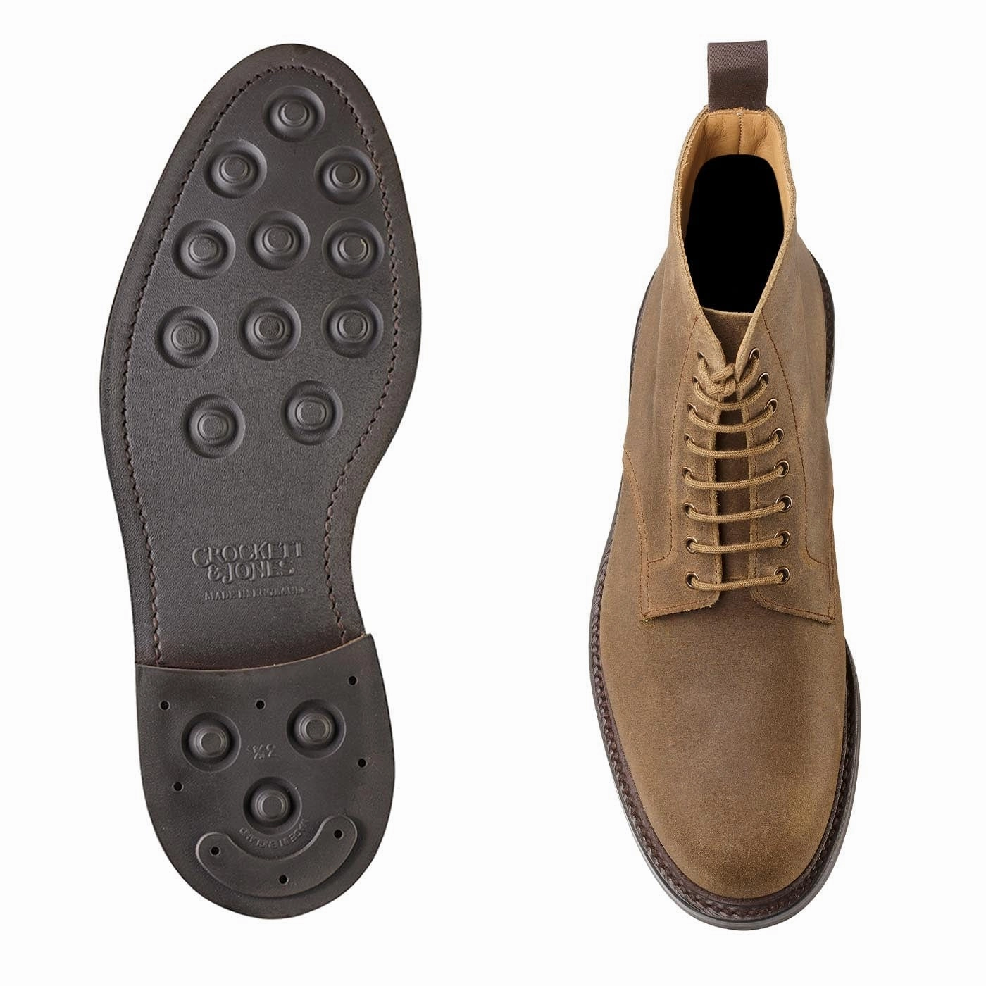 Smooth Sleek Finish Elegant Outfit Kelso Natural Rough-Out Suede