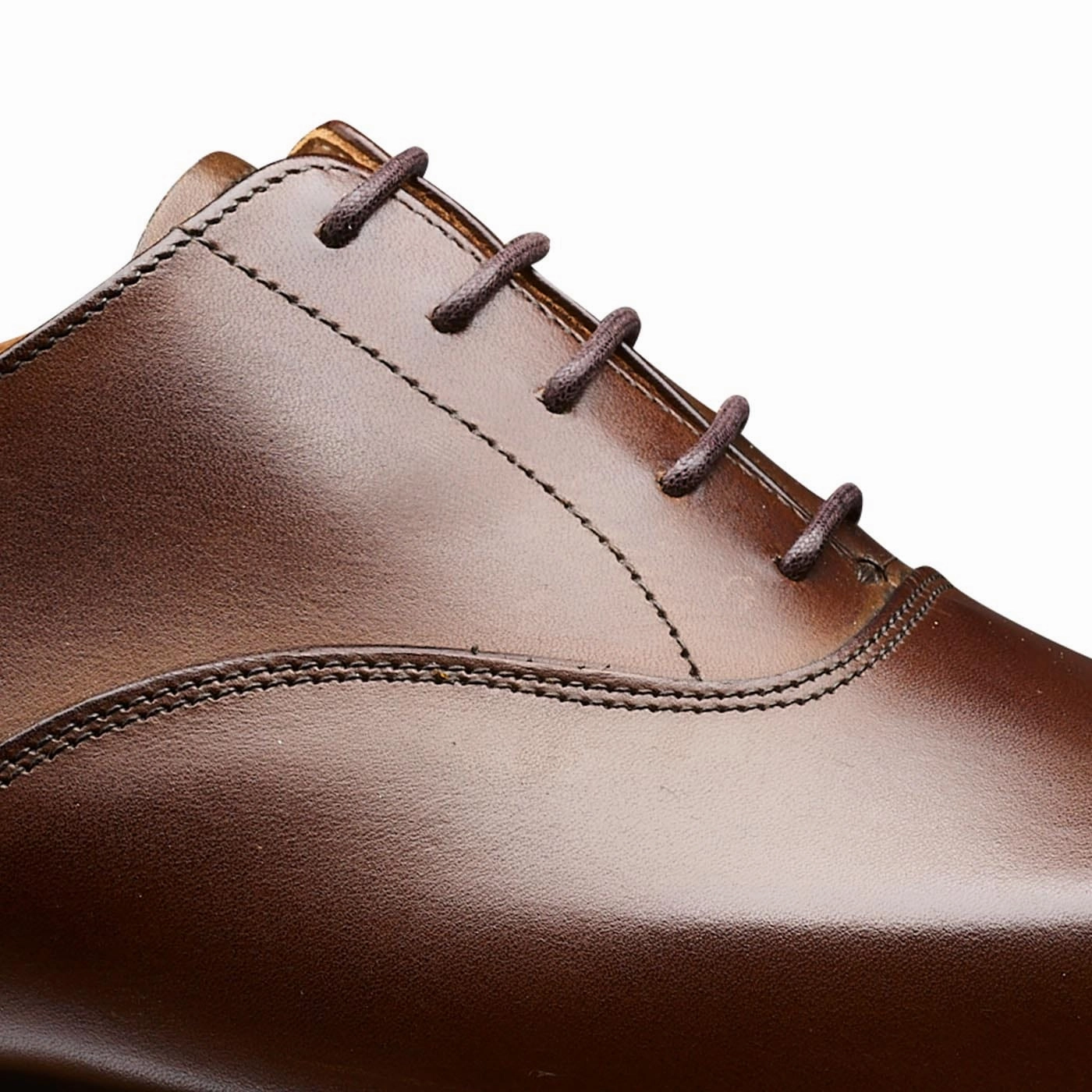 Hallam Dark Brown Burnished Calf Suede Touch Dress Code
