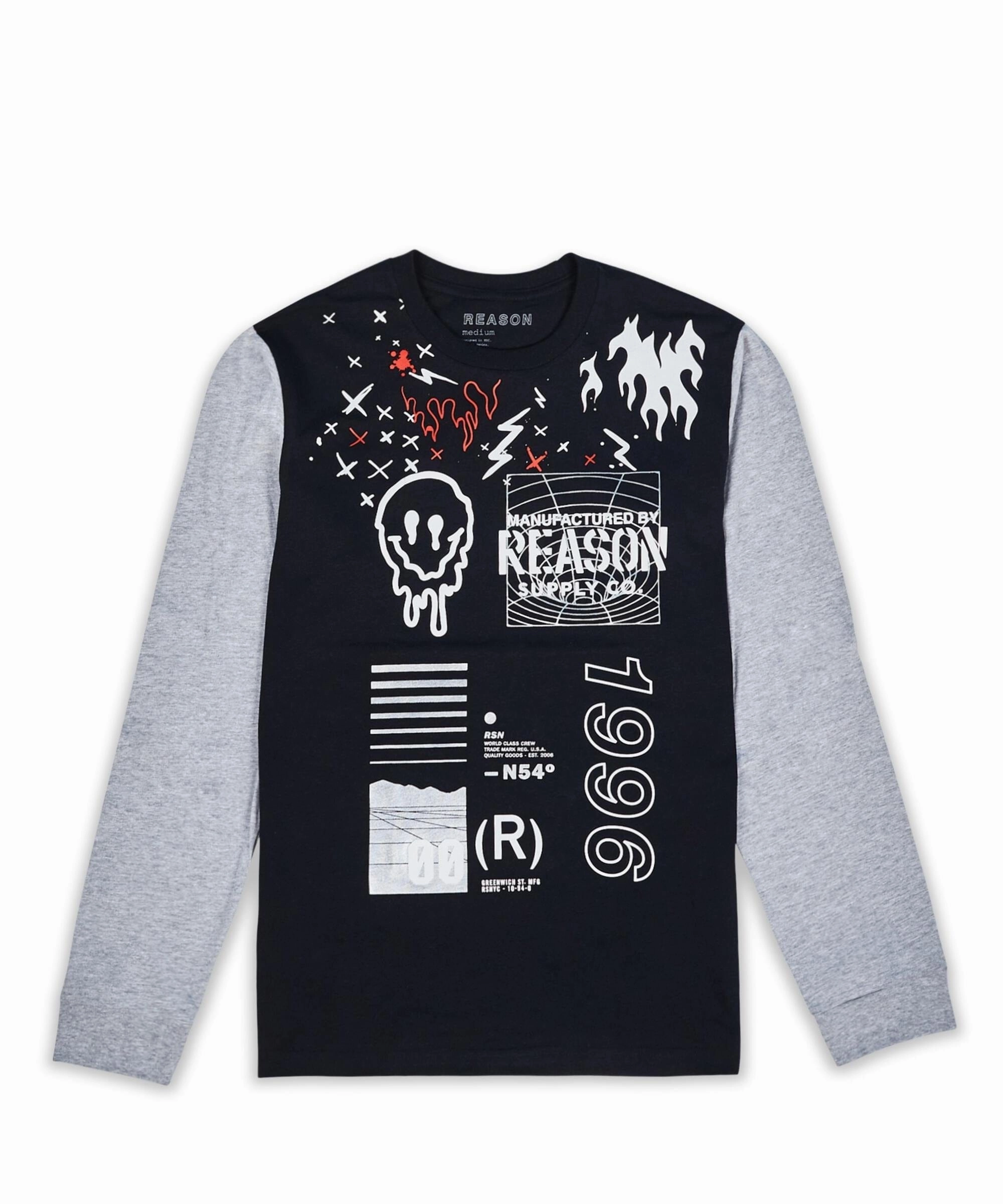 Durable Stitch Pattern LowImpact Dye Process Plus Size Brent Ls Tee
