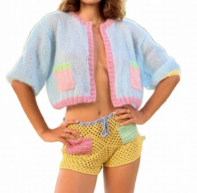 Stylish Design Sweet Cardigan In Light Blue