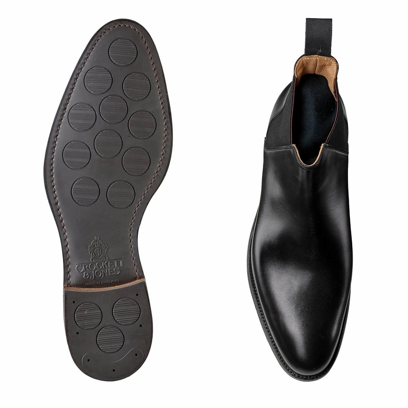 London Edge Chelsea 8 Black Calf