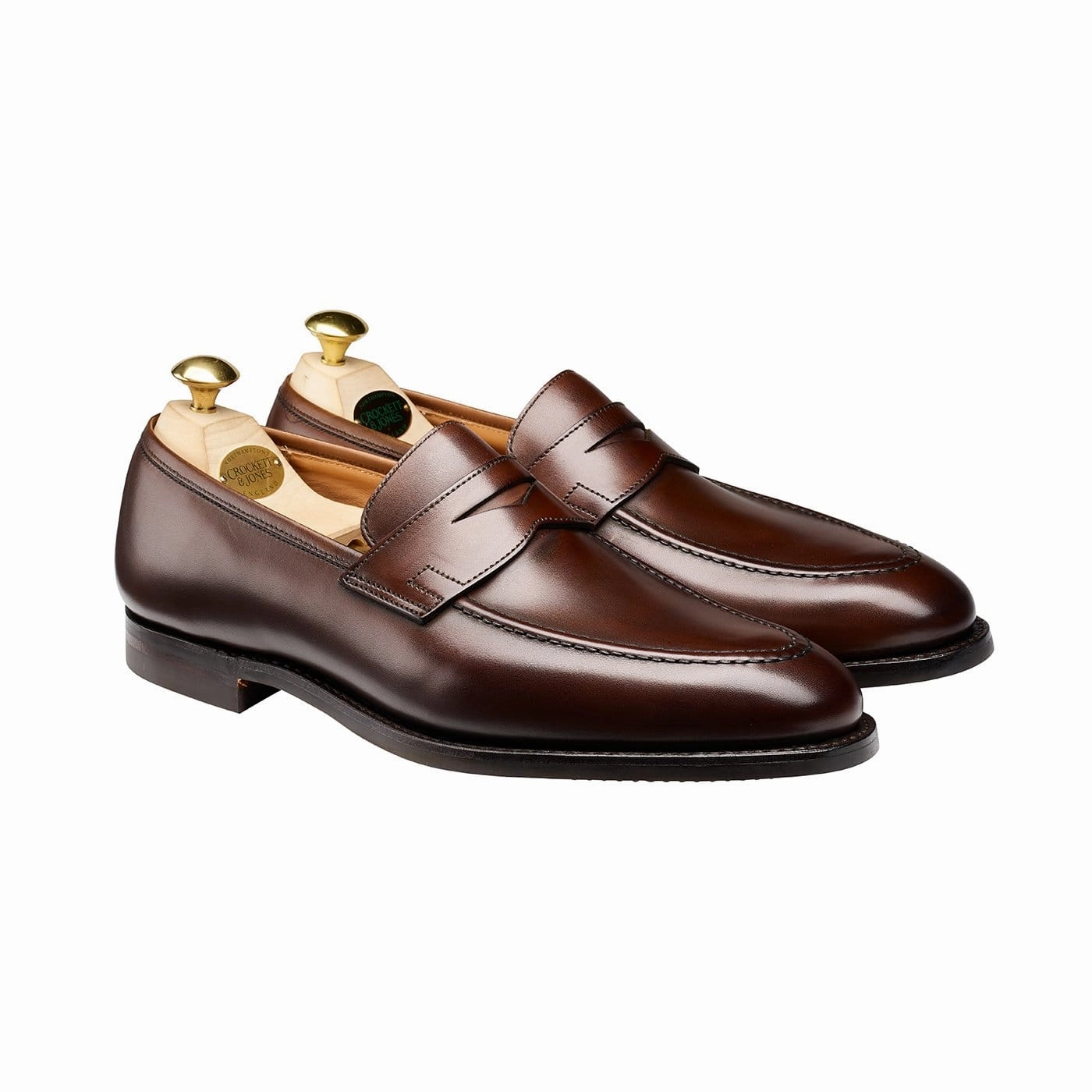 Garden Path Driving Comfort Sydney Dark Brown Burnished Calf (City Sole)