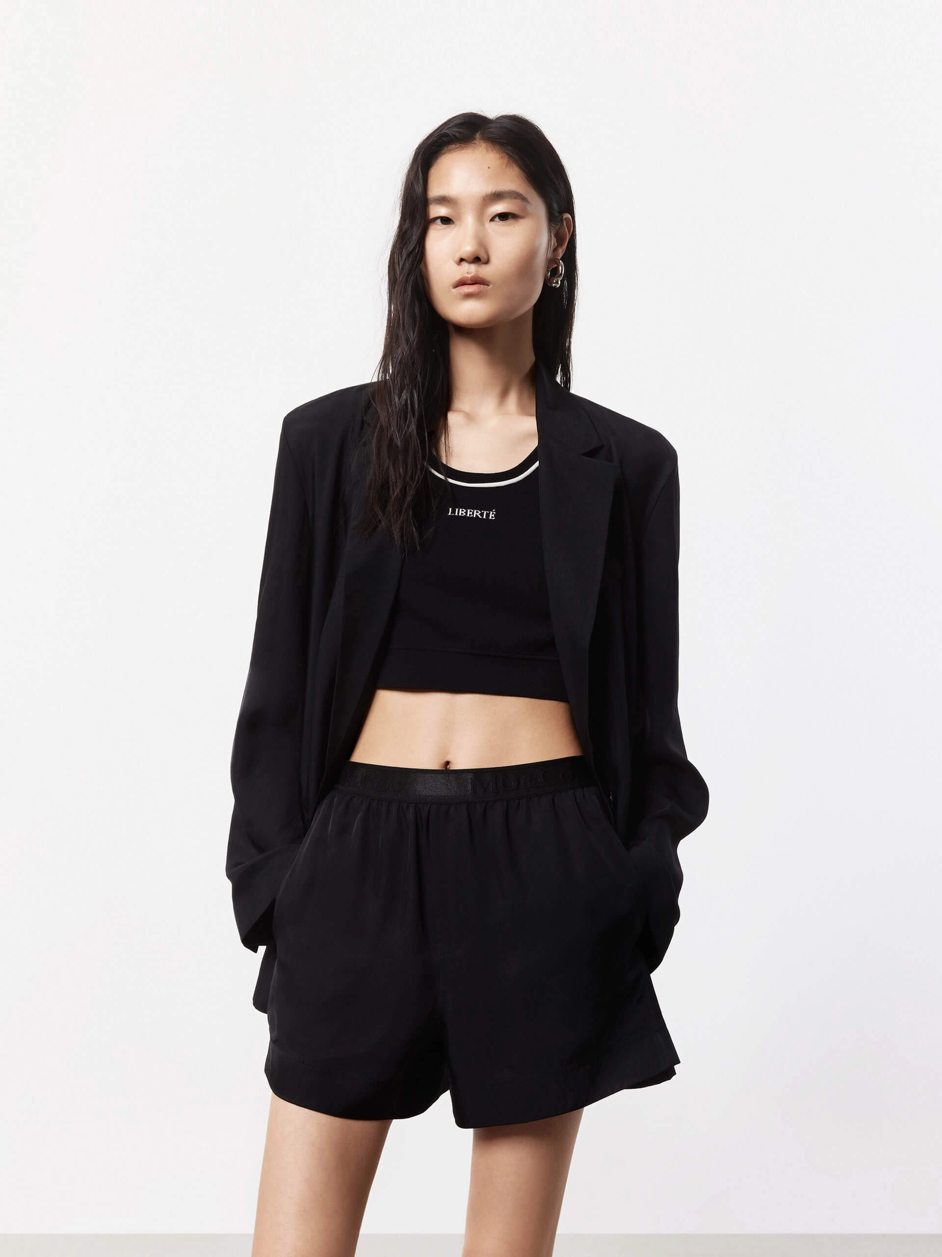 Soft Weather Wear Waterproof Shell The Relaxed Satin Blazer