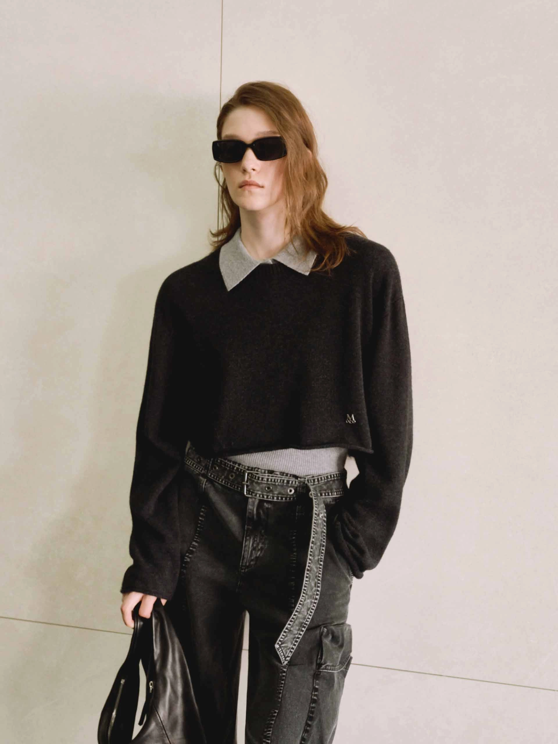 Active Design ZeroWasteProduction Contrast Detail Knit Top Set