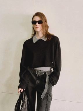 Active Design ZeroWasteProduction Contrast Detail Knit Top Set