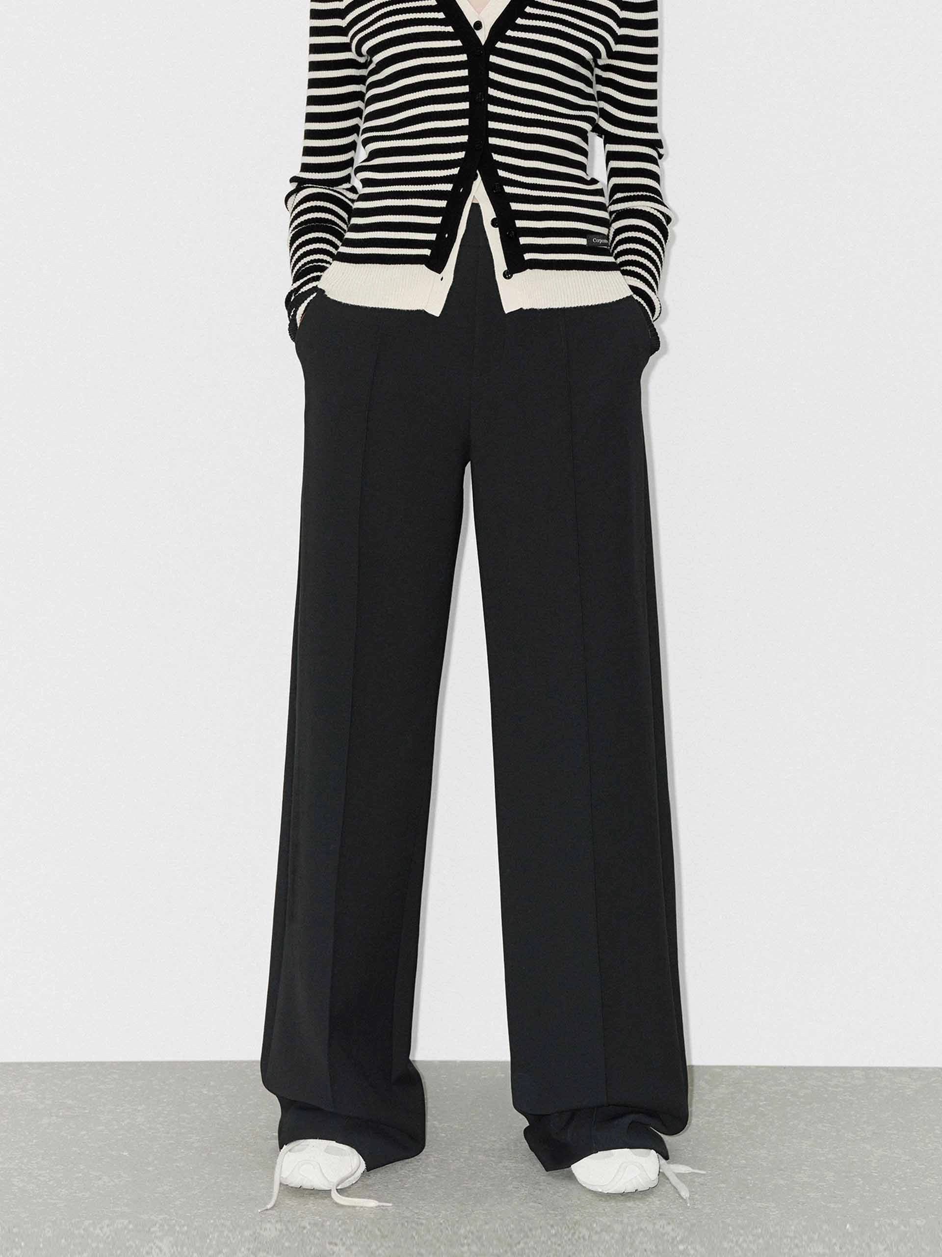 Wool Blend Tailored Twill Pants Adjustable Waist QuickReleaseClosures