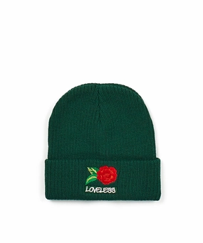 Winter Wardrobe Basic Wardrobe Roses Beanie - Green