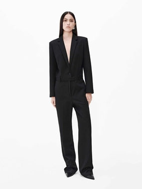 V-neck Wool Jumpsuit Active Flex Performance Gear