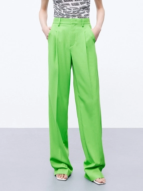 MoistureWickingLining Thermal Regulating Fabric Tailored Pleated Suit Pants