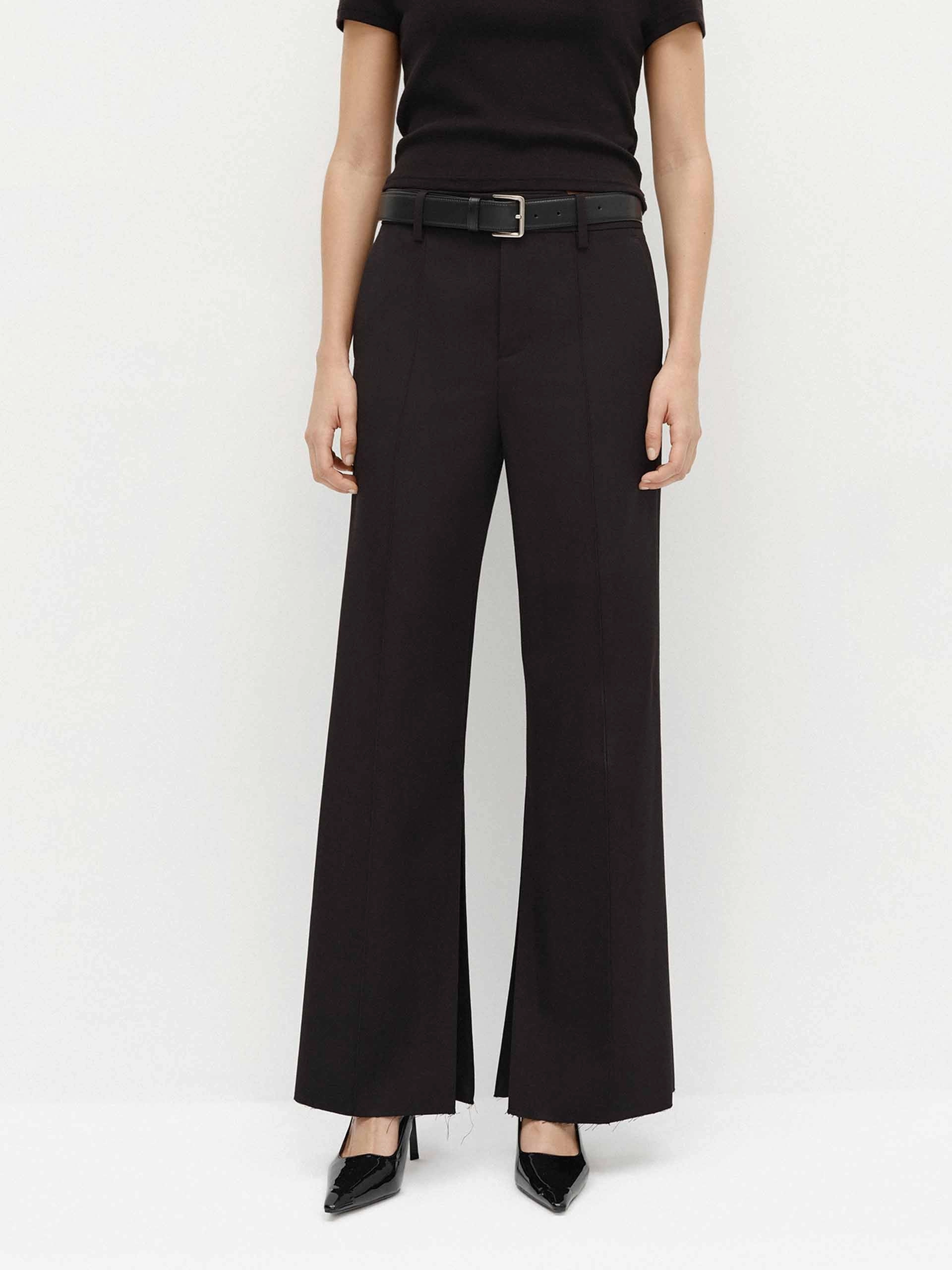 AntiSlipGrip Slim Look Fit Tailored Raw Hem Pants