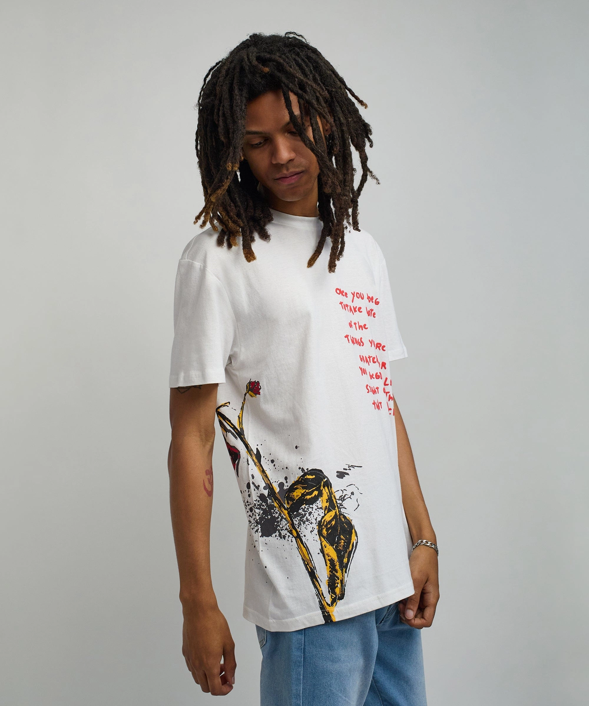 Quick Release Fasteners Active Design Take Note Short Sleeve Graphic Tee - White