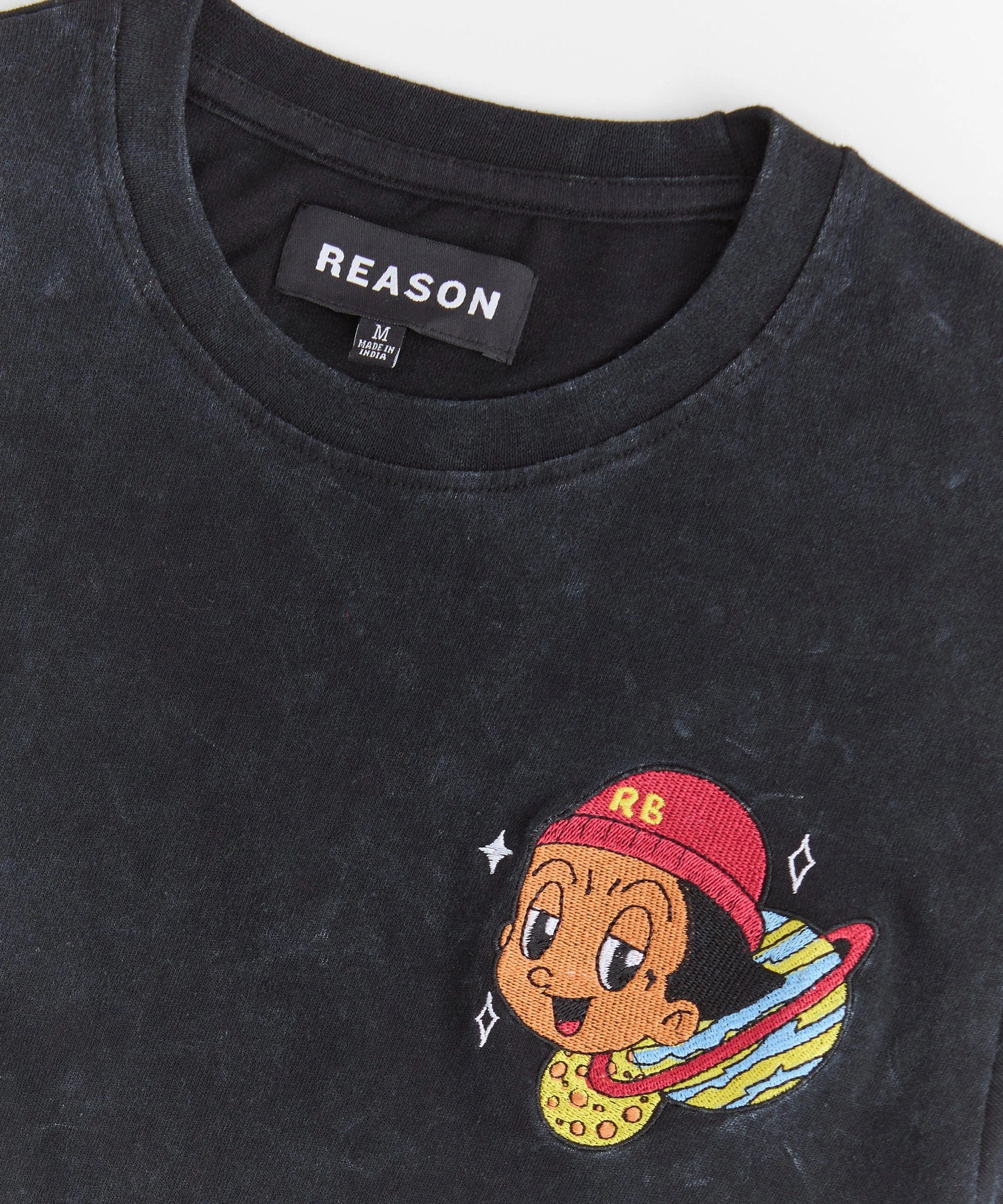 Take What's Yours Embroidered Short Sleeve Tee - Charcoal Resilient Elasticity