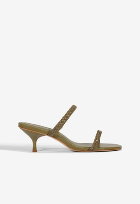 Sleek Footwear Taliah Woven Mid Sandal