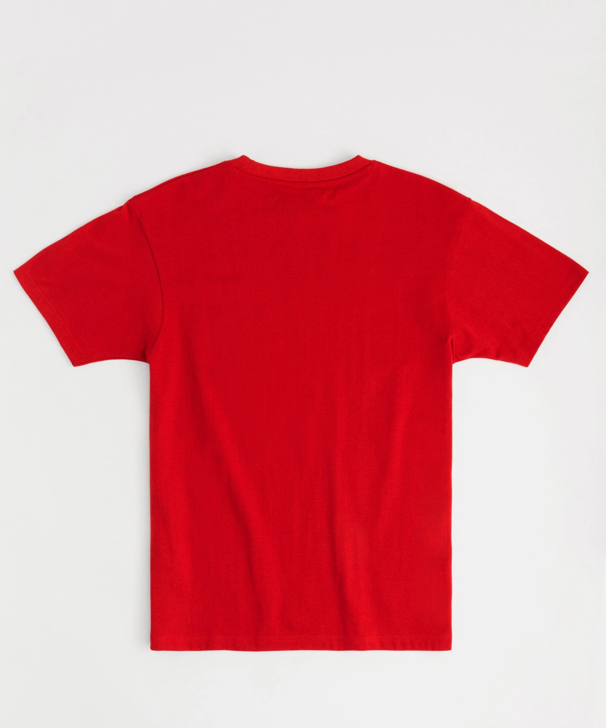 Reflective accents Teddy Short Embroidered Sleeve Tee - Red