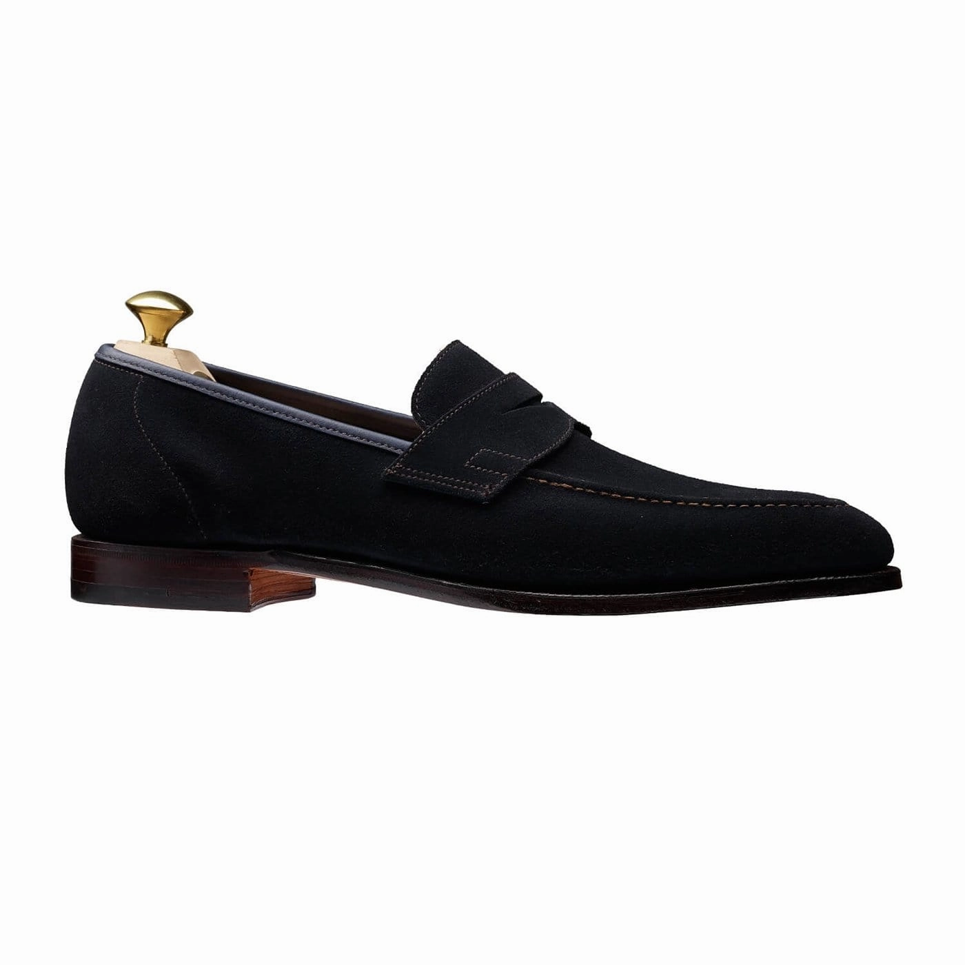 Teign Navy Suede Casual Support Step Neat