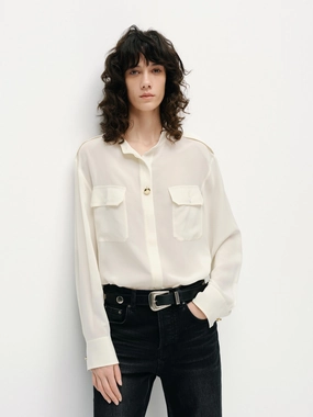 SunProtective Front Pocket Silk Top