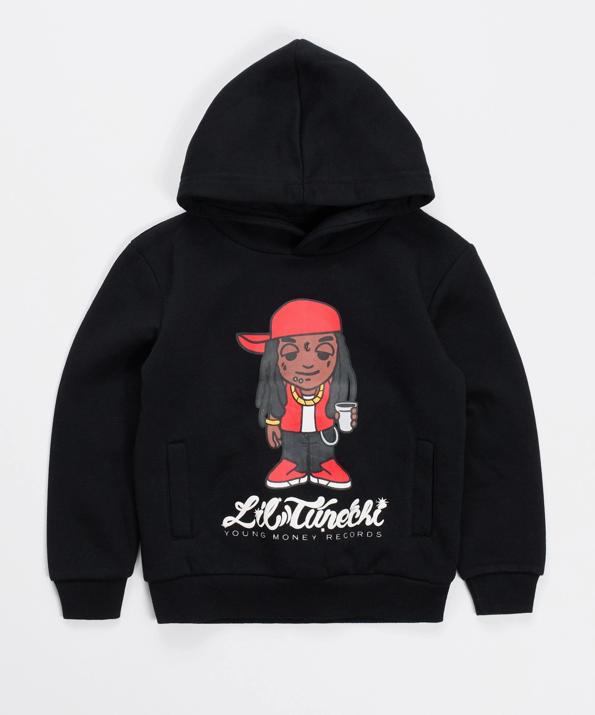 Comfortable fit MinimalistCut Lil Wayne Tunechi Hoodie - Black