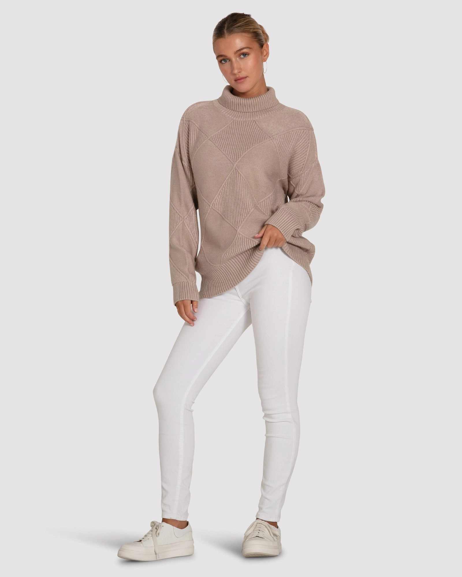 The Academy Turtleneck Jumper Adaptive Fit Silhouette Fade Resistant Finish