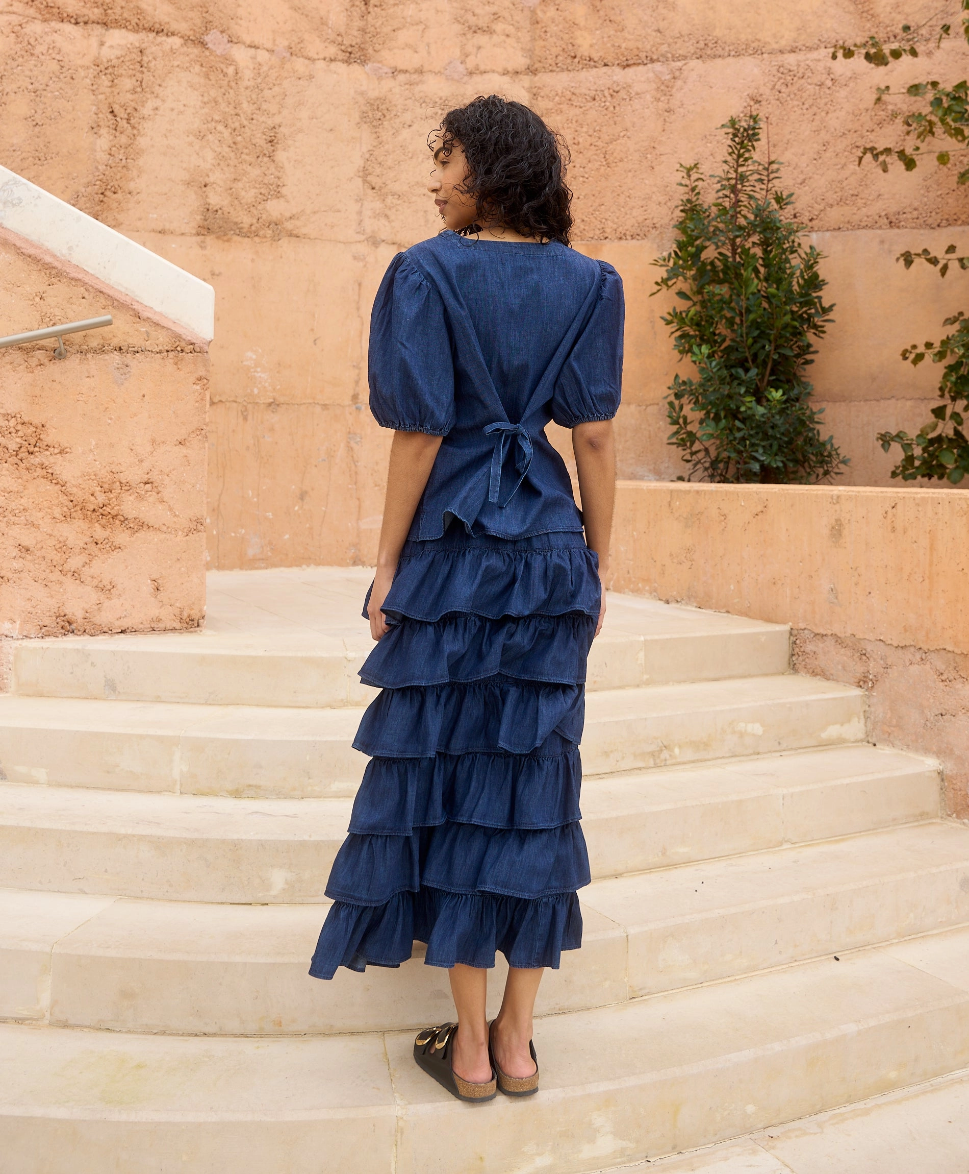 The Maeve Skirt raw hem