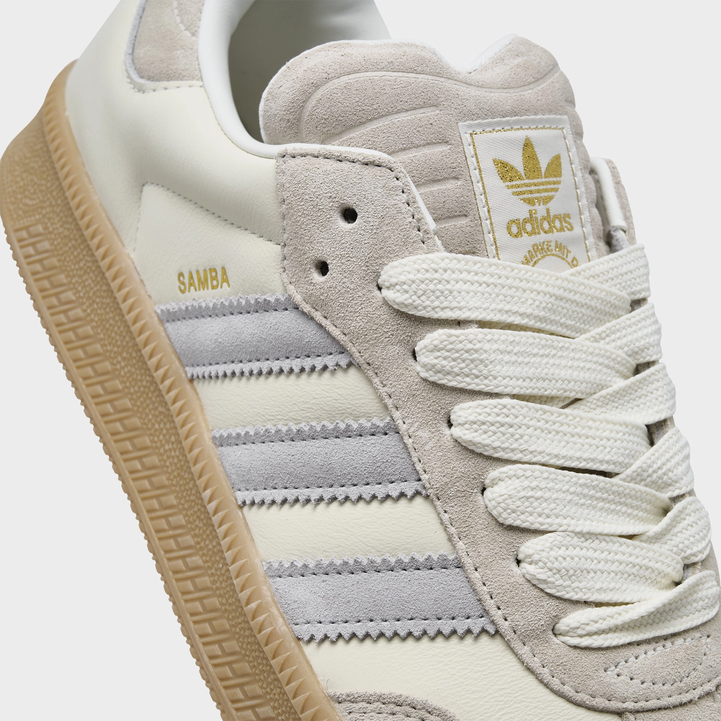 adidas Samba XLG White / Grey Midfoot Stability
