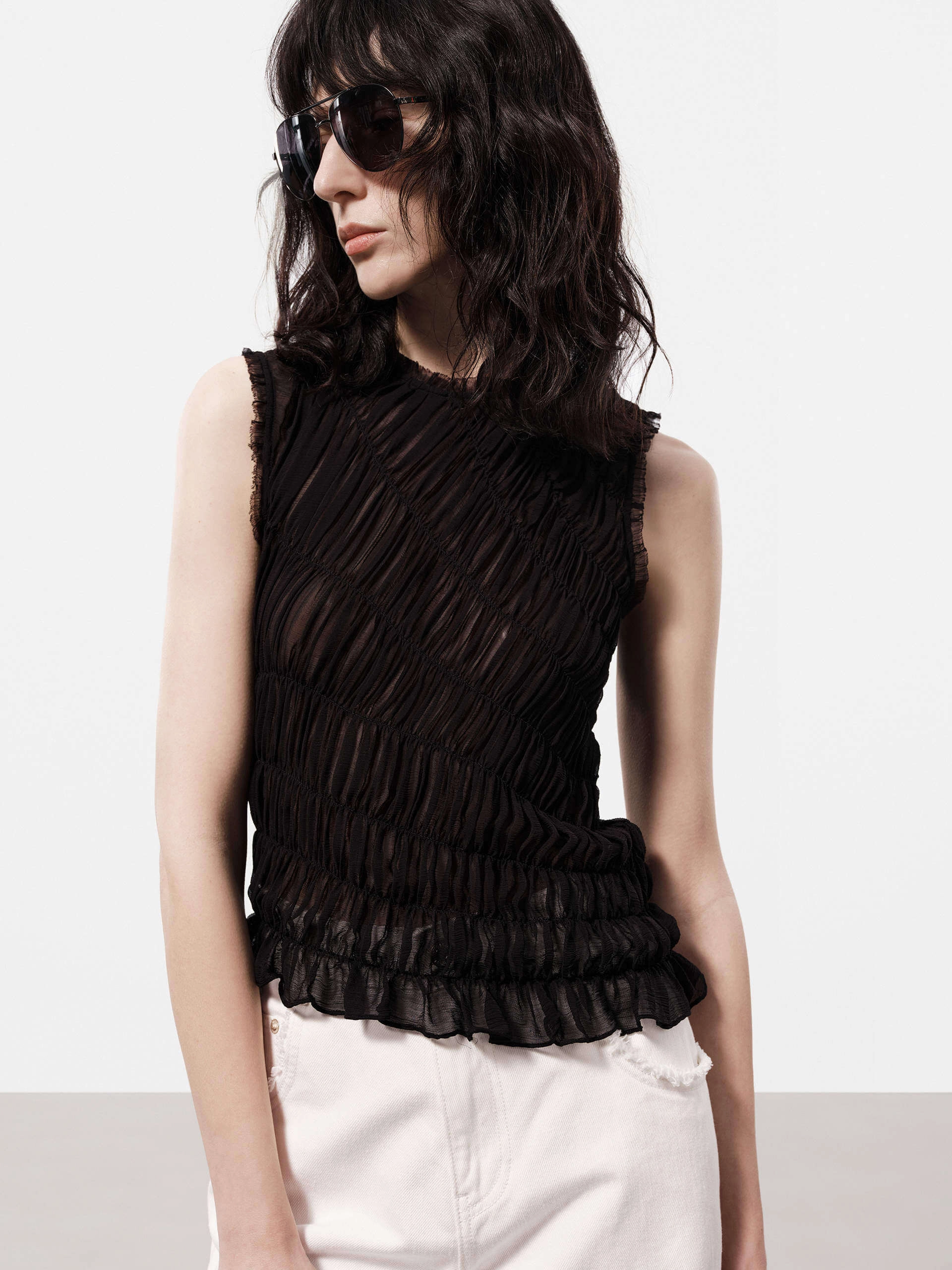 QuickDrying Slim Fit Structured Top