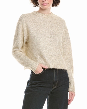 Bella Dahl Tinsel Wool-Blend Sweater Cozy Warm Layer