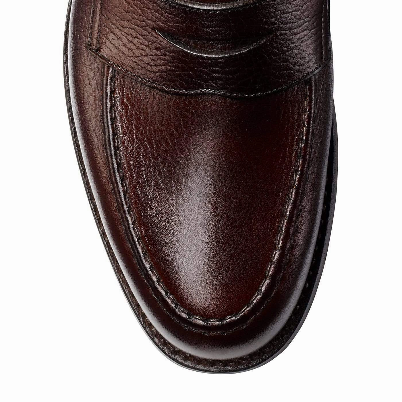 Boston Dark Brown Country Calf Grain Walk Steady Style Mood