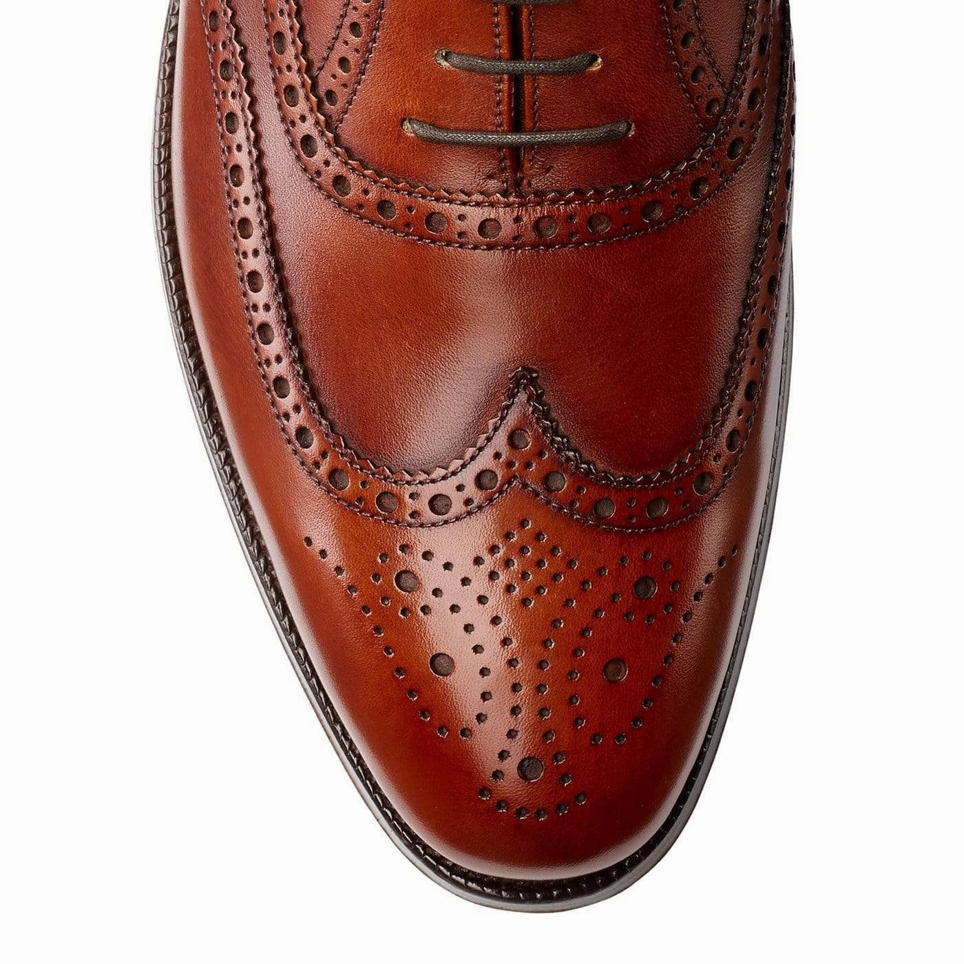 Finsbury Chestnut Burnished Calf Sleek Walk Durable Make Client Meeting