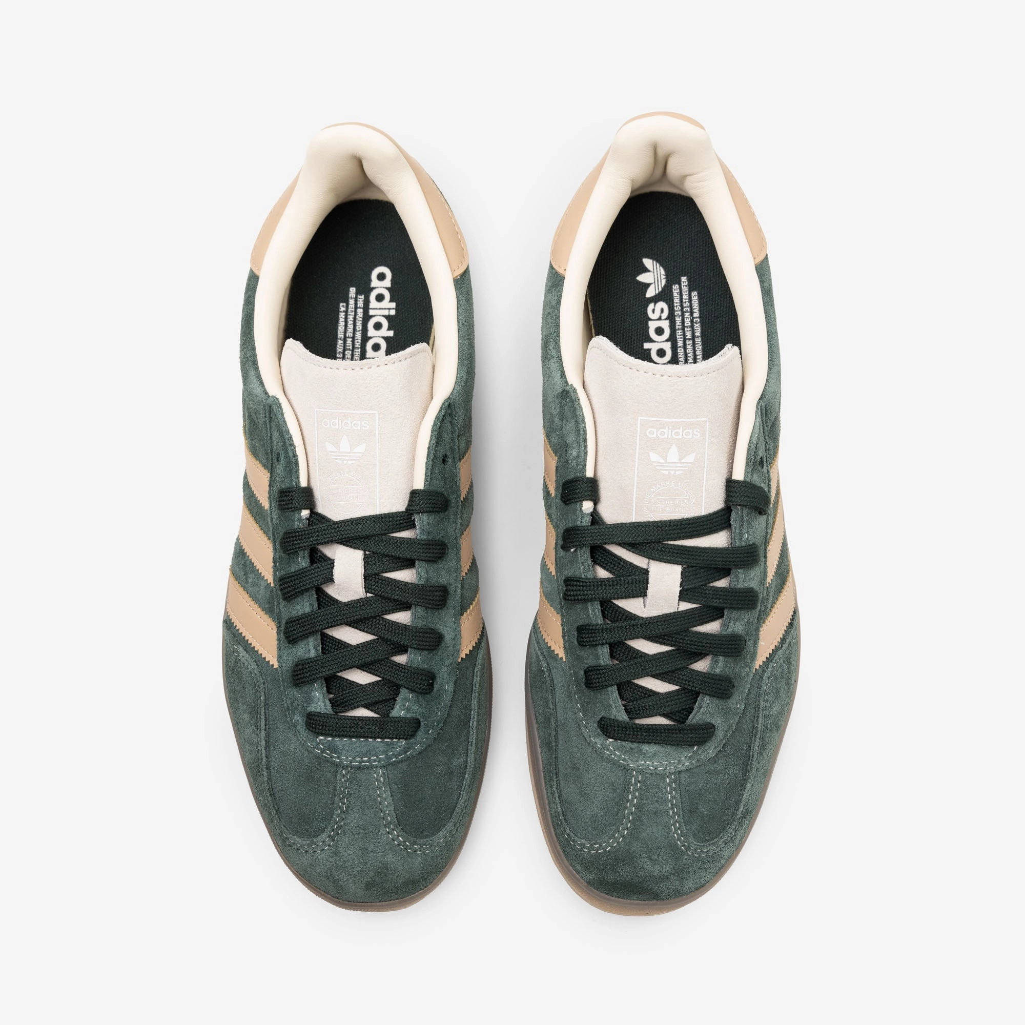 Stability Control Frame adidas Originals Gazelle Indoor Shadow Green / Warm Sandstone - Wonder White