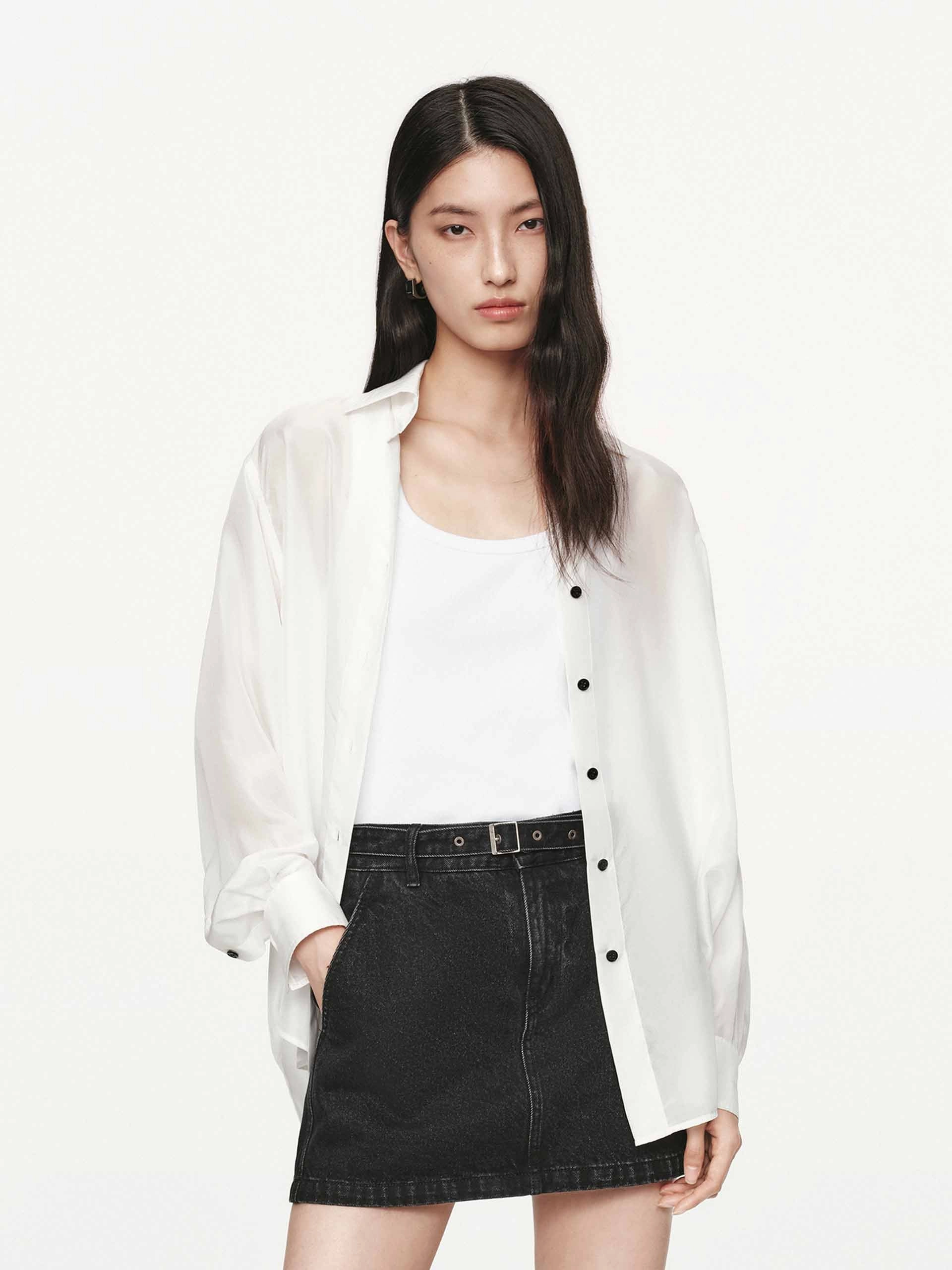Long Sleeves Silk Shirt AirflowOptimized Design