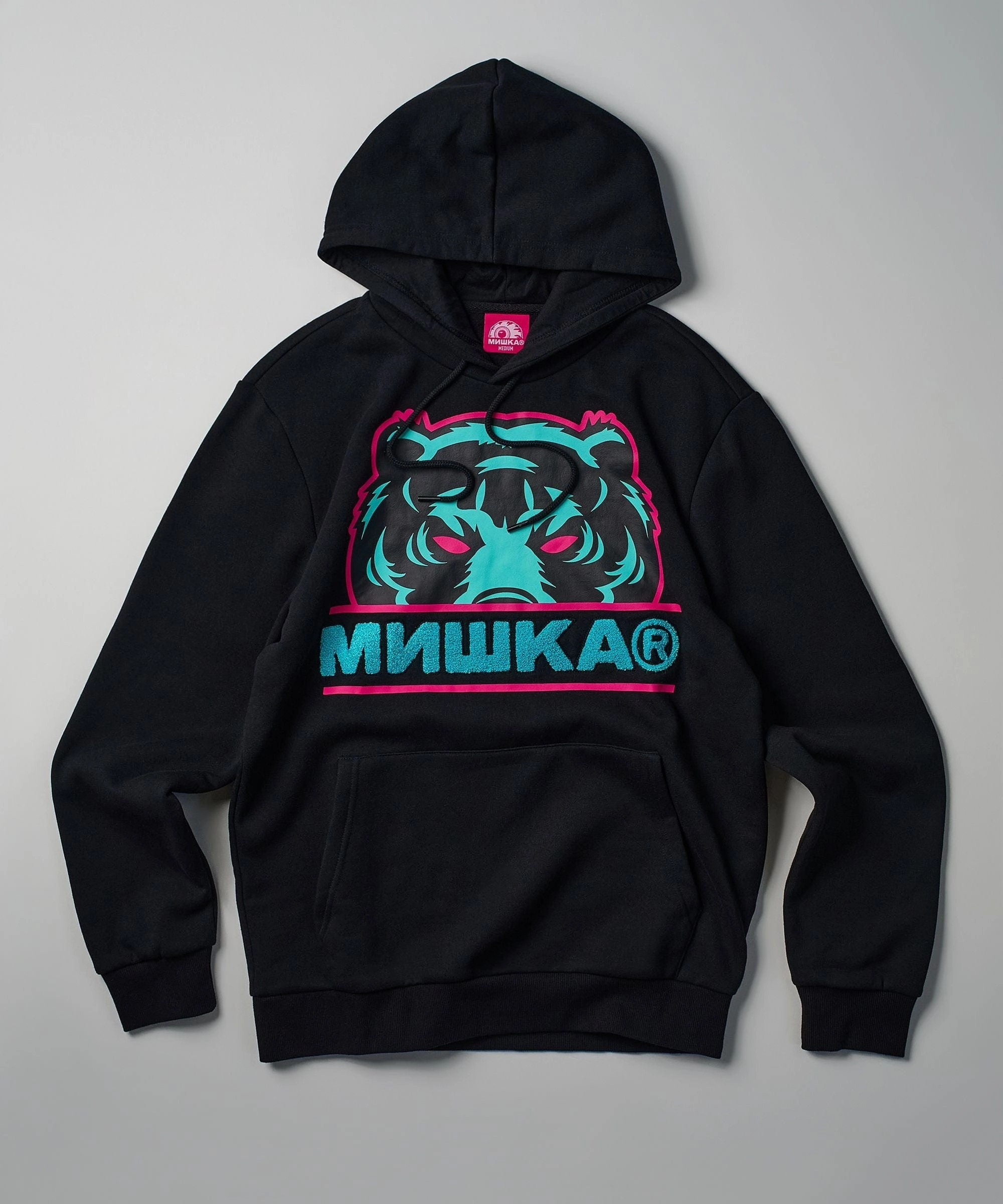 Mishka Death Adders Graphic Print Embroidered Hoodie - Black SeamlessConstruction