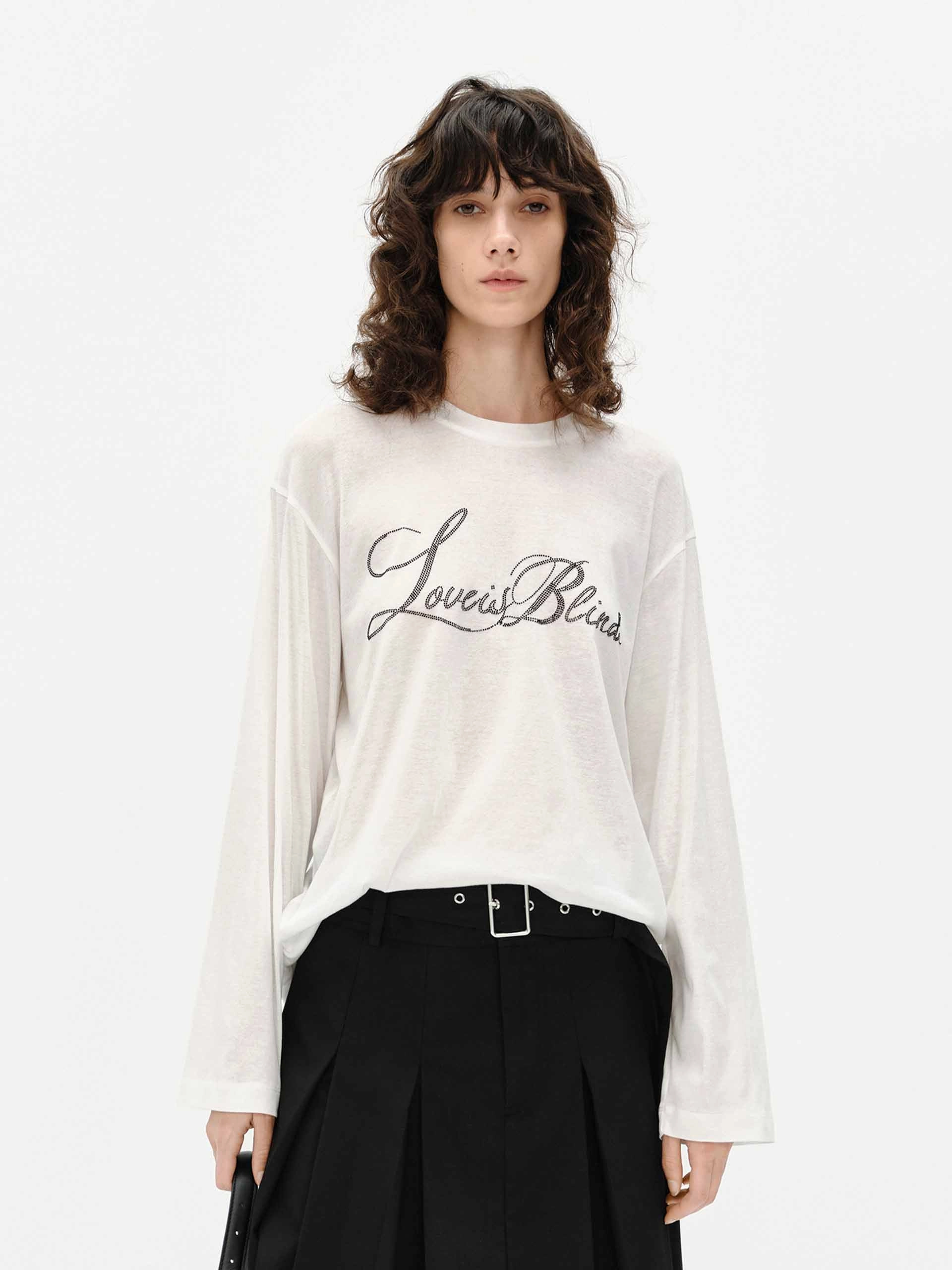 Loose Letter Print T-shirt EthicalProduction OekoTexCertified