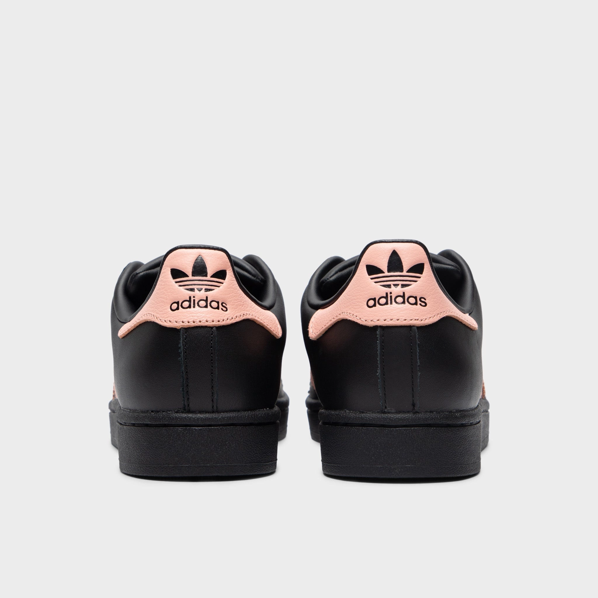 adidas Women's Superstar II Core Black / Glow Pink Adaptive Flex Grooves Breathable wear