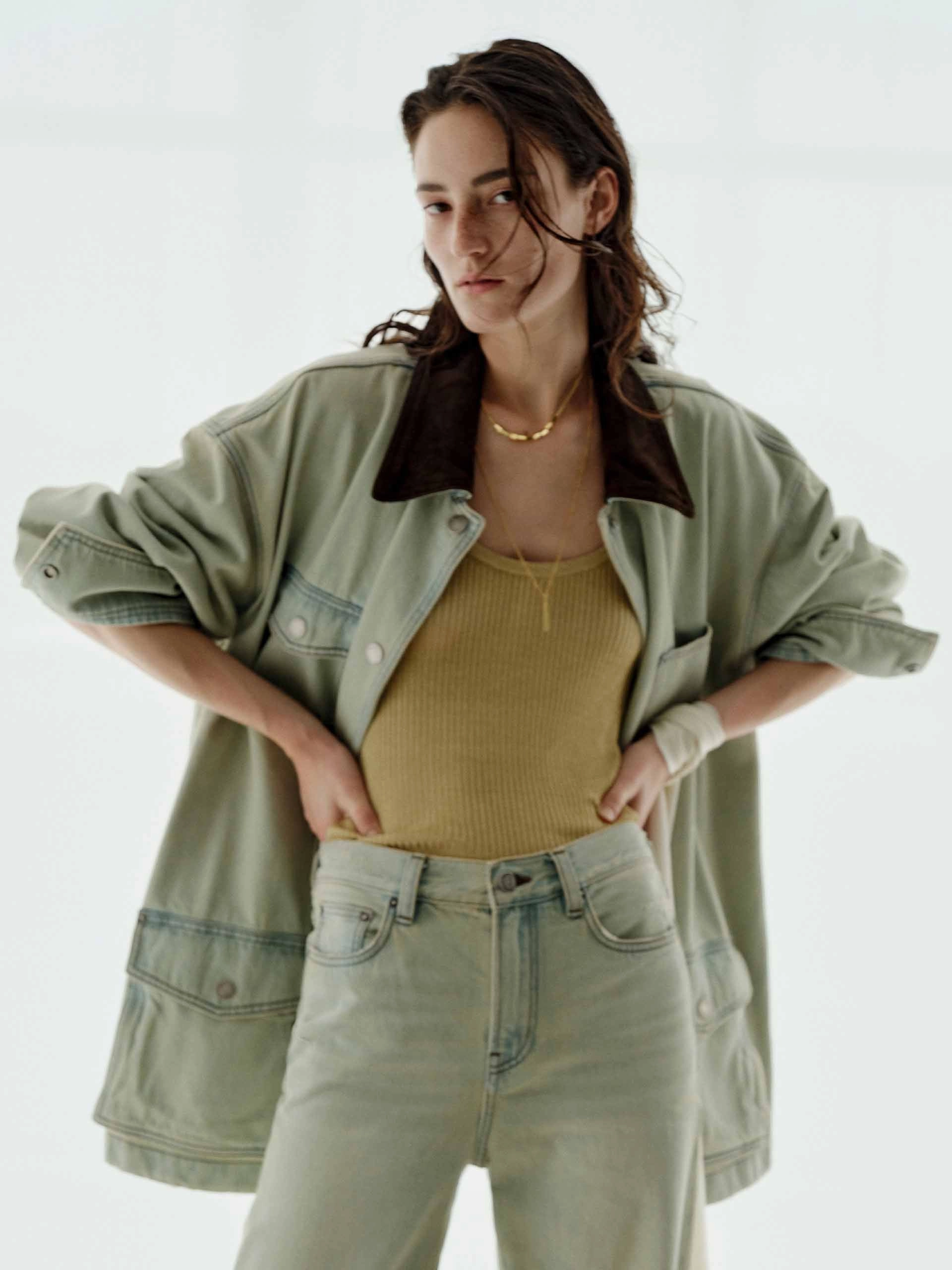 Four Way Stretch Multi Pockets Cotton Jacket