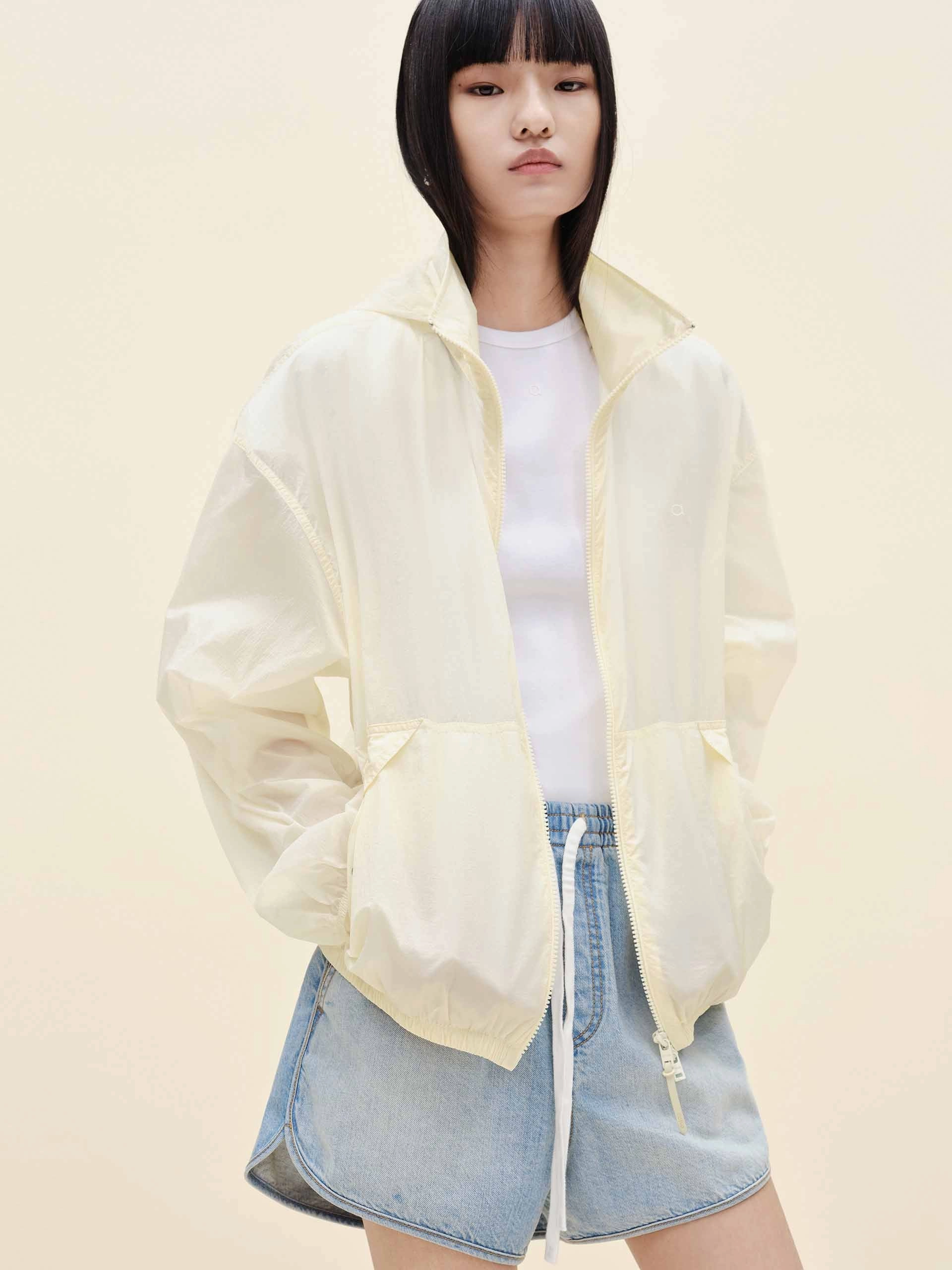 Lightweight Zipper Jacket Light Diffusing Fabric